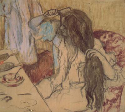 Edgar Degas Woman at Her Toilette (mk05) china oil painting image
